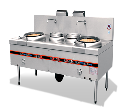 雙炒雙溫燃氣灶